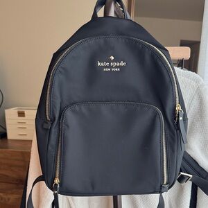 Kate Spade Black and Gold Backpack